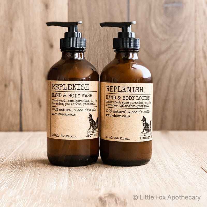 LFA Replenish Natural Hand & Body Wash & Lotion